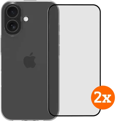 BlueBuilt Backcover iPhone 17 Transparent + Panzerglas Doppelpack