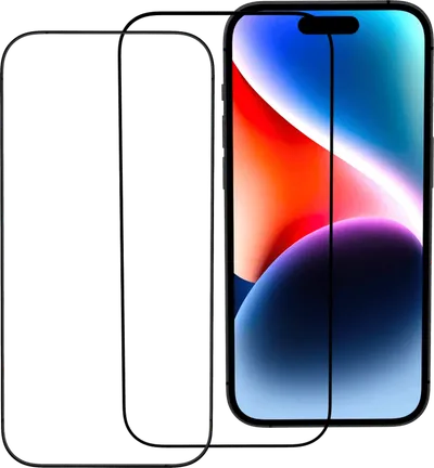 BlueBuilt iPhone 15 Plus Panzerglas Doppelpack Doppelpack