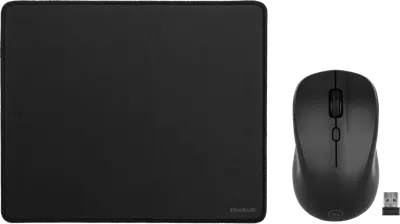 BlueBuilt Nexum Silent Click Kabellose Maus + BlueBuilt Mauspad M 20 x 24 cm