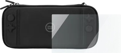 BlueBuilt Nintendo Switch Panzerglas + Nintendo Switch Hülle