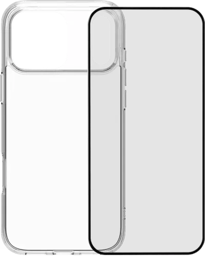 BlueBuilt Protective Backcover iPhone 17 Pro Max Transparent + BlueBuilt iPhone 17 Pro Max Panzerglas