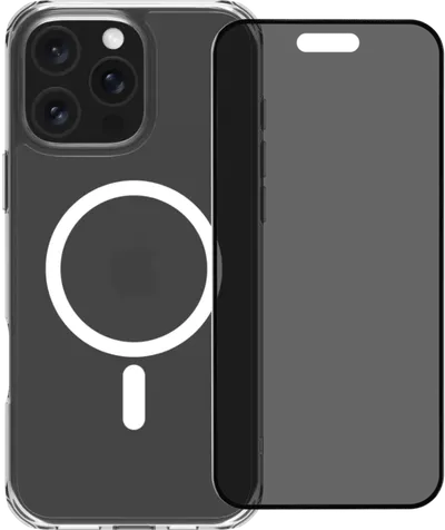 BlueBuilt Protective Backcover mit MagSafe iPhone 16 Pro Max + Privacy Displayschutz