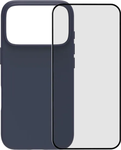 BlueBuilt Protective Backcover mit MagSafe iPhone 17 Pro Blau + iPhone 17 Pro Panzerglas
