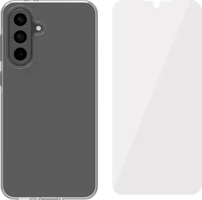 BlueBuilt Protective Backcover Samsung Galaxy A56 Transparent + Panzerglas