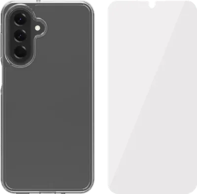 BlueBuilt Protective Backcover Samsung Galaxy A17 Transparent + Panzerglas