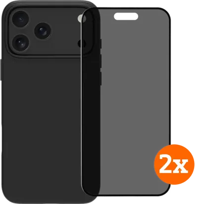 BlueBuilt Protective Cover MagSafe iPhone 17 Pro Max + Privacy Displayschutz Doppelpack