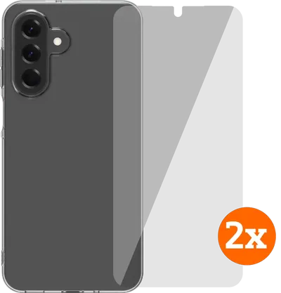 BlueBuilt Samsung Galaxy A17 4G/5G Backcover Transparent + Panzerglas Doppelpack