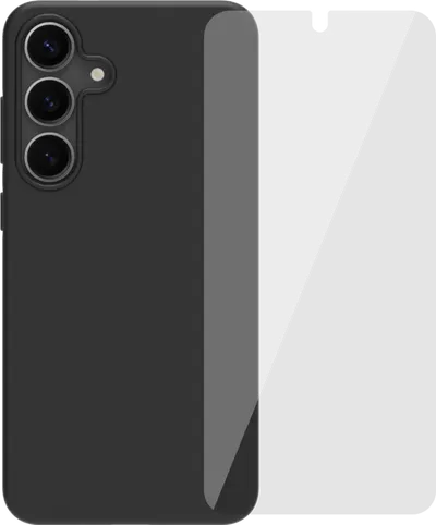 BlueBuilt Samsung Galaxy S25 Plus Backcover Schwarz + Panzerglas
