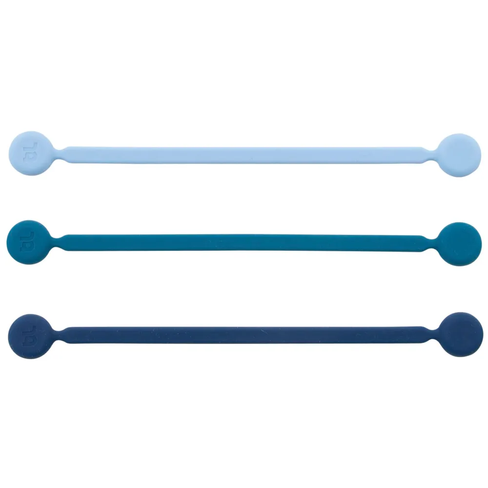 bluelounge MagWrap Silikon Kabelbinder, 3er-Pack