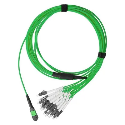 BlueOptics LWL MPO/8xLC Duplex Breakout Kabel OM5 15 Meter
