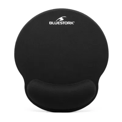 Mauspad Bluestork BS-PAD-ERGO Ergonomisch mit Handballenauflage Schwarz