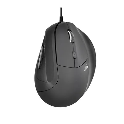 Maus Bluestork M-W-ERGO Kabelgebunden 7600 DPI Schwarz Ergonomisch Vertikal 6 Tasten