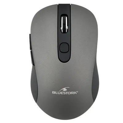 Ratón Bluestork M-WL-OFF60 RF inalámbrico 1600 DPI negro gris 6 botones