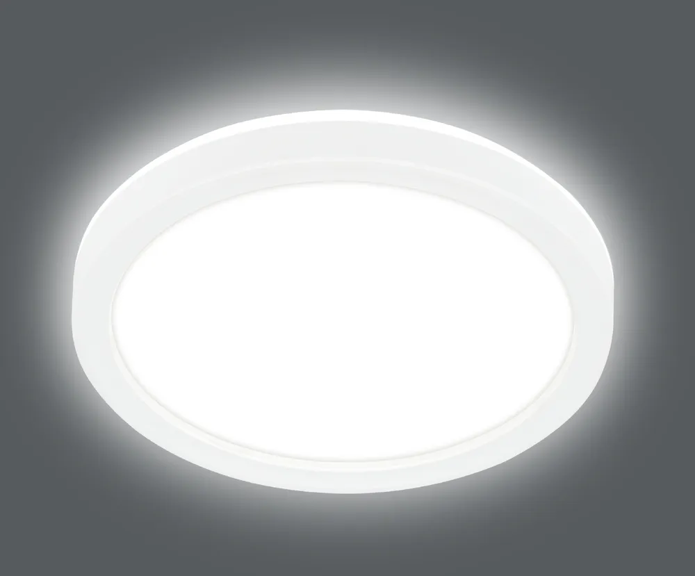 BLULAXA LED-Deckenleuchte, 12W, 4000K, 3000K, 1200lm, warmweiß, IP20, weiß