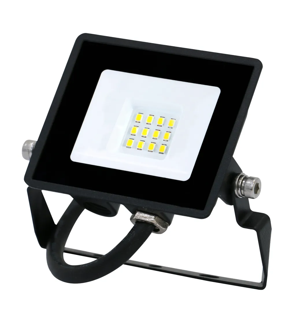 BLULAXA LED-Fluter, EEK: F, 10W, 800lm, 4000K, schwarz