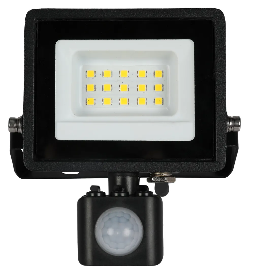 BLULAXA LED-Fluter mit Bewegungsmelder, EEK: F, 10W, 800lm, 4000K, schwarz