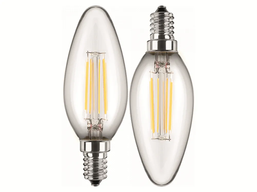 BLULAXA LED-Lampe 49060 Kerze, E14, EEK: F, 4,5 W, 470 lm, 2700 K, 2 Stück