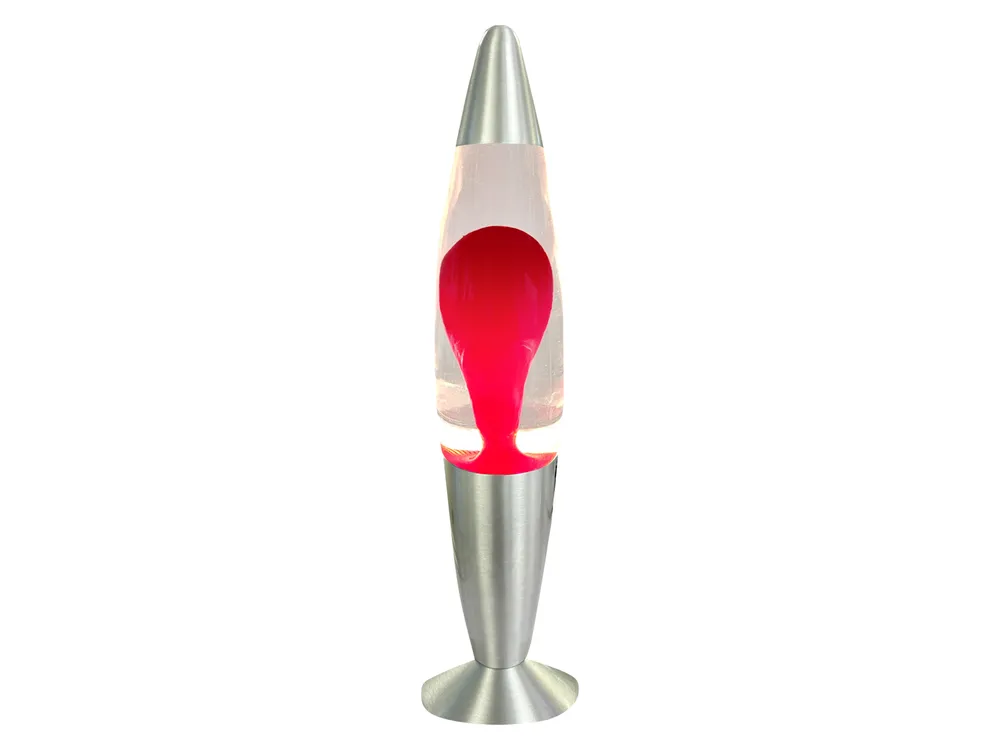 BLULAXA LED-Lava-Tischleuchte, 50960, 20W, 34 cm, rot/klar