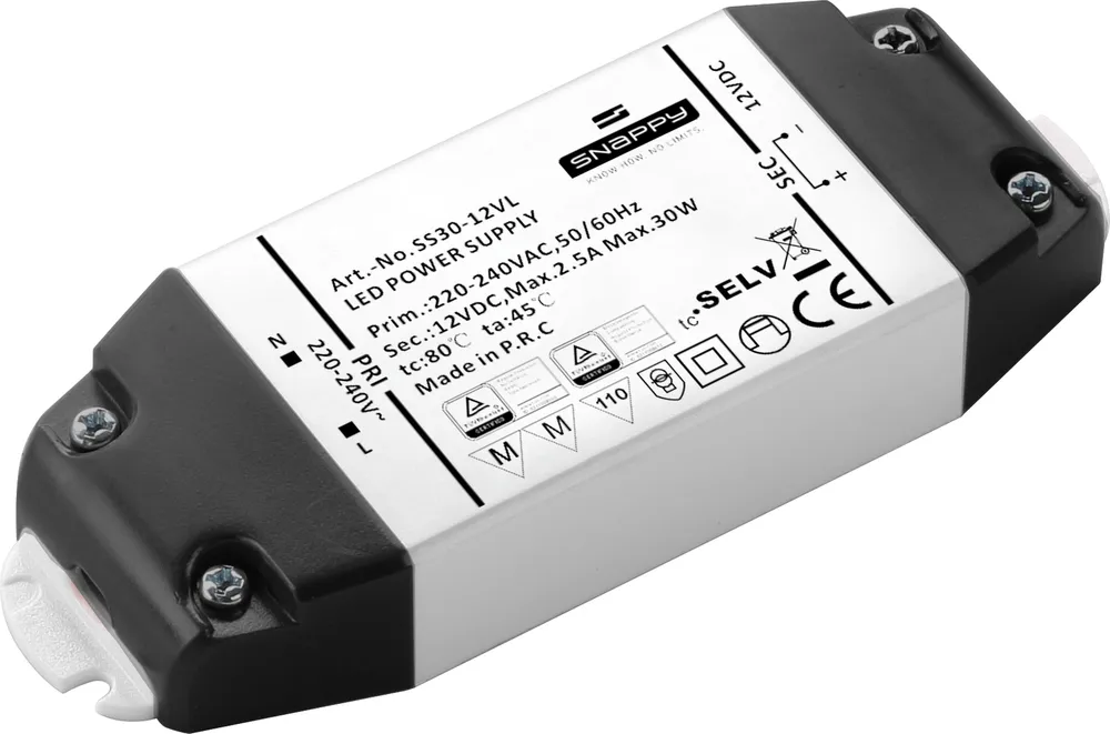 BLULAXA LED Netzteil, 30 W für 12 V- LED-Lampen u. Stripes