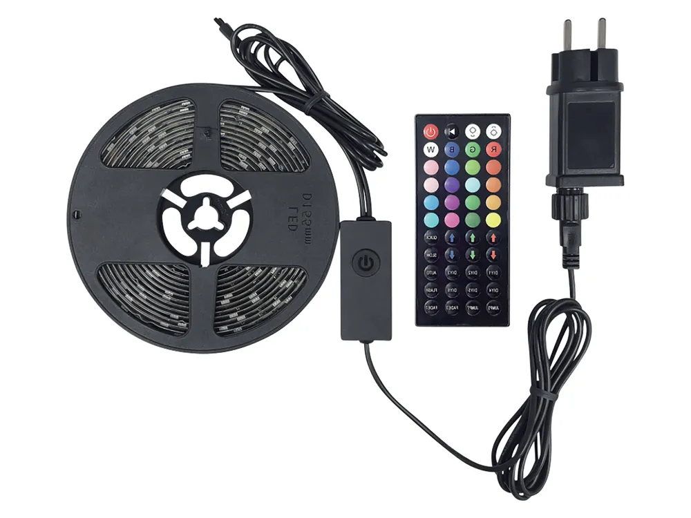 BLULAXA LED Strip 50954, 5m, 18W, 150lm, RGB, Fernbedienung, IP44