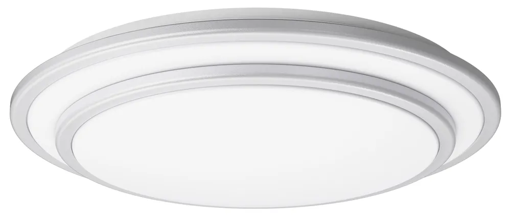 BLULAXA LED-Wand-und Deckenleuchte Nia-S, 16 W, 3000 K, 2000 lm, warmweiß, IP20, weiß/silber, 285 mm
