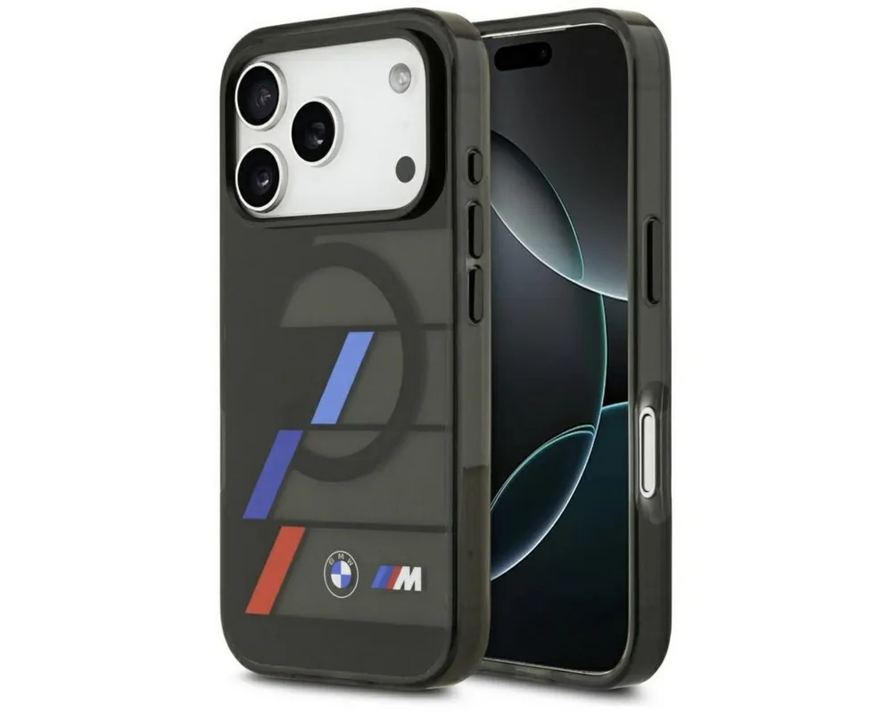 BMW Handyhülle IML Handyhülle Metalltasten Kompatibel mit iPhone 17 Pro Schwarz TRI