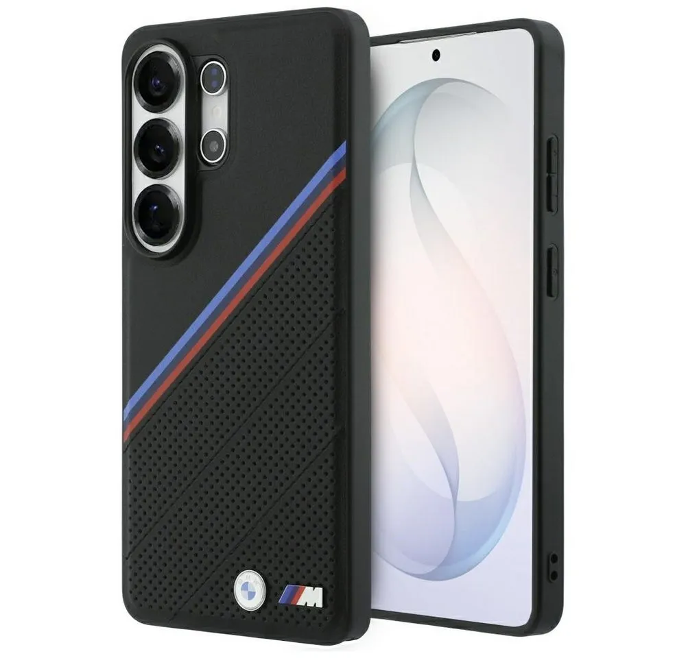 BMW Handyhülle MagSafe Hülle Galaxy S26 Ultra Kunstleder schwarz Tricolor Logo Metall 6,9 Zoll, Kantenschutz
