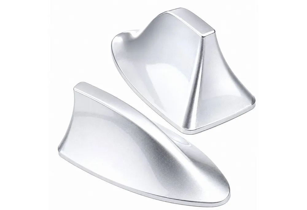 Bolwins A54C Universal Auto Shark Hai Antenne Dachantenne Haifisch Hochglanz Dachantenne (AM & FM Signal, für Innenbereich oder Außenbereich, Verstärkung: 5 dB), AM & FM Signal, schönes Design und sehr Praktisch