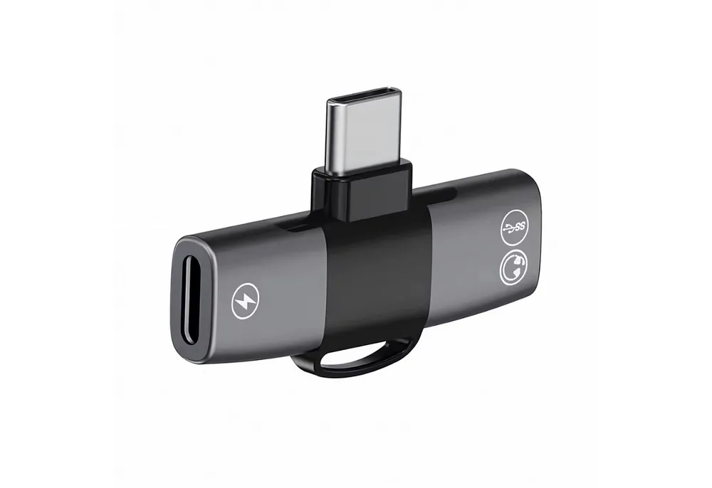Bolwins A86 OTG Audio Jack Adapter 2x USB C - Typ-C, 2in1 Musik & Aufladen 15W Audio-Adapter USB-C zu USB-C, 0 cm, 2x USB C - Typ-C, 2in1 Musik & Aufladen 15W