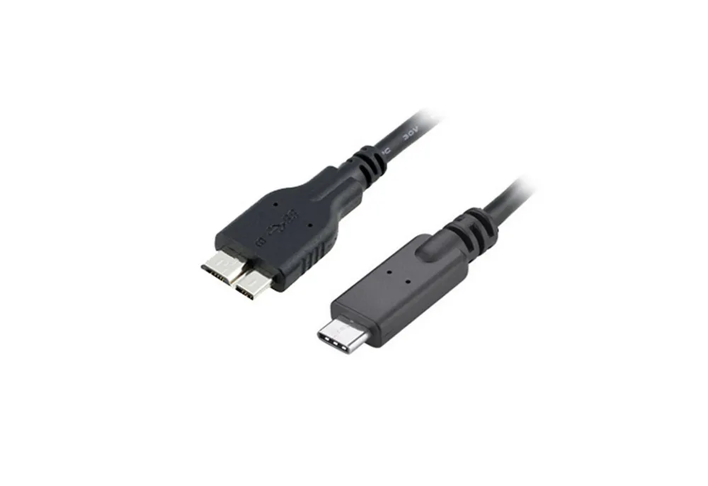 Bolwins B48 USB-C auf USB 3.0 micro B Stecker USB C zu Micro B 3.0 Kabel 30cm USB-Kabel, USB-C, USB 3.0 micro B (30 cm), Synchronisierung und Aufladen