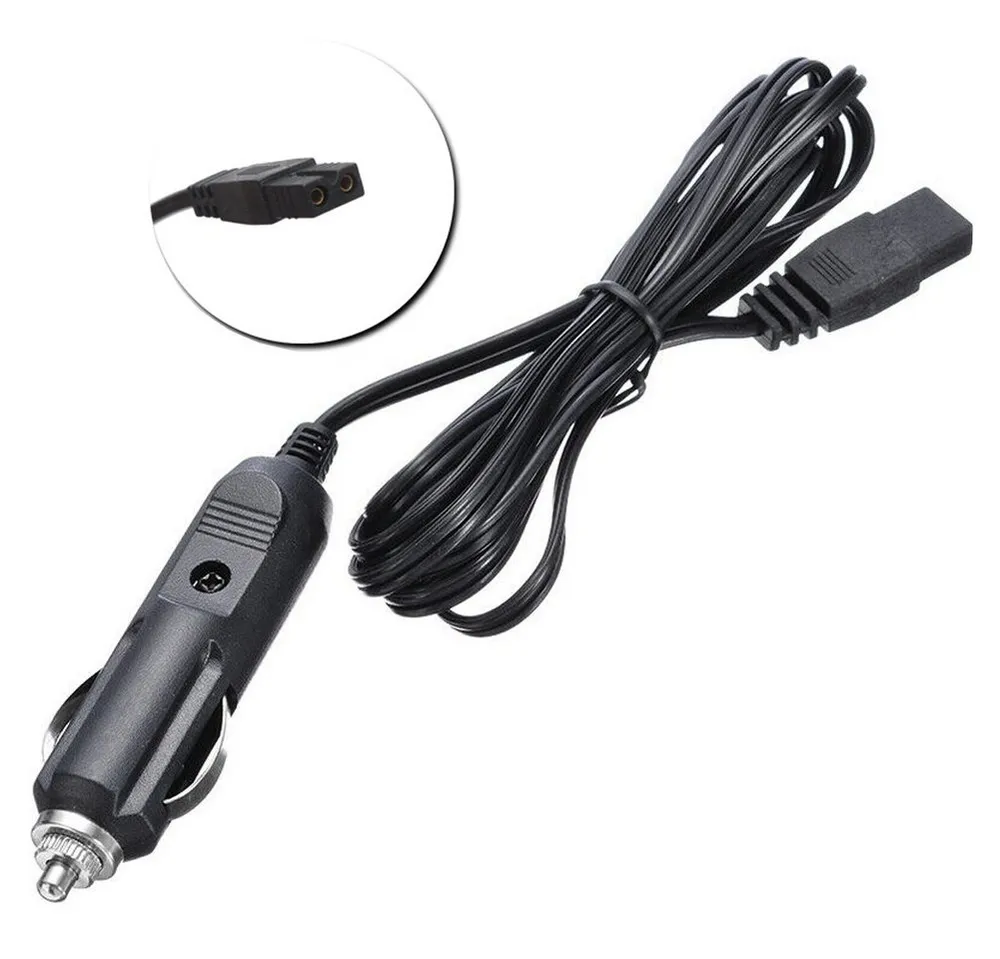 Bolwins F39C 12V/24V Auto Kühlschrank Stromkabel 5m Zigarettenanzünder 2-Pin Netzkabel, Zigarettenanzünder-Stecker, 2-Pin-DC-Stecker (500 cm), 12V/24V kompatibel, 5 m Kabellänge, bis 10A