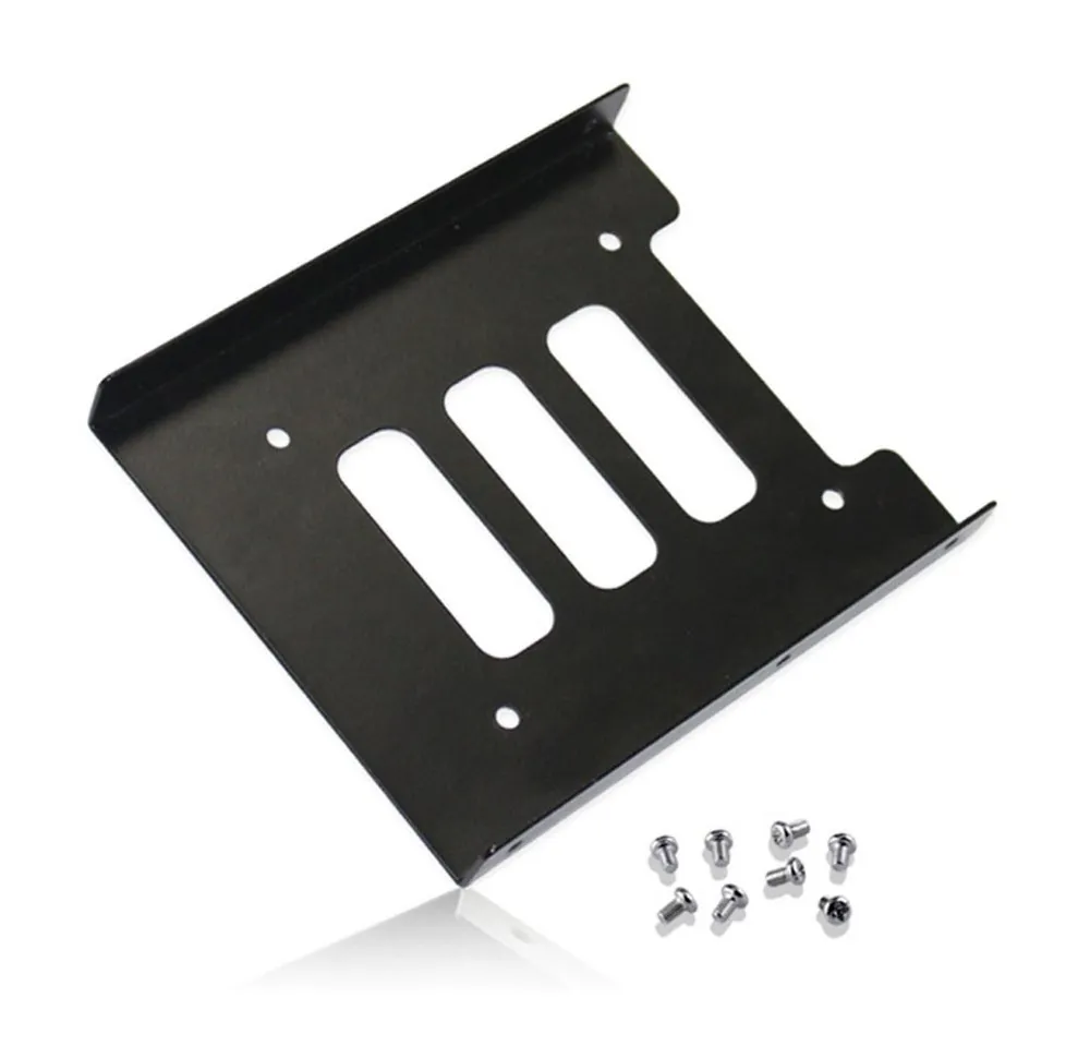 Bolwins Festplatten-Einbaurahmen Q89 Einbaurahmen 2,5" zu 3,5" SSD Festplatte Einbau Rahmen HDD Adapter, Stabile Metallhalterung mit Belüftungsöffnungen für Kühlung