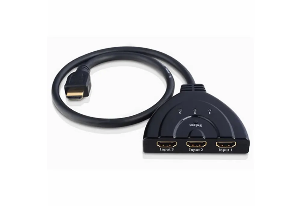 Bolwins G04C 3in1 HDMI Splitter Umschalter Verteiler Switch Wandler Adapter TV HDMI-Kabel, HDMI, HDMI (80 cm), Automatische Umschaltung Manuelle Umschaltung Plug & Play
