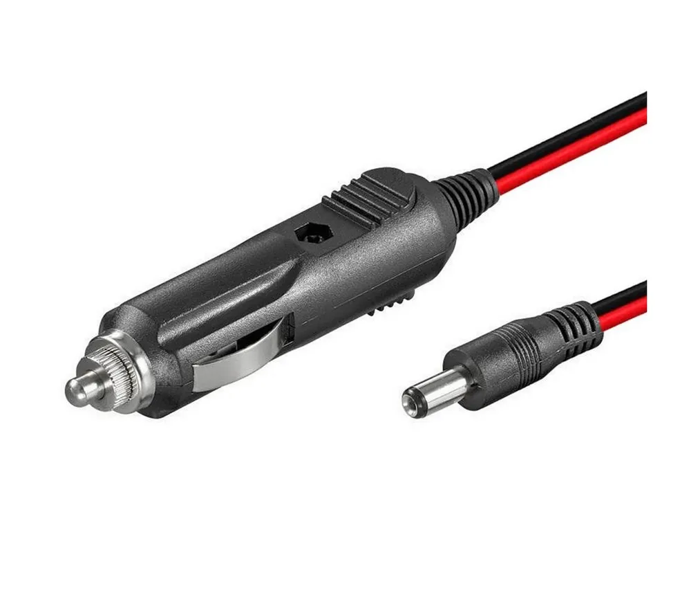 Bolwins H37 KFZ Auto Adapter 12V 5A Stecker 5,5X2,1mm Zigarettenanzünder Kabel Netzkabel, Hohlstecker 5,5 x 2,1 mm, KFZ-Zigarettenanzünder Stecker, DC Hohlbuchse 5,5 x 2,1 mm (120 cm), LED-Betriebsanzeige, integrierte Sicherung, Überspannungsschutz
