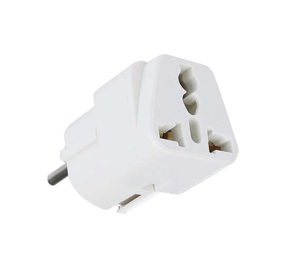 Bolwins H52C Reiseadapter US UK AU auf EU Stecker Ladegerät Adapter 250V 10A Reiseadapter UK / USA Buchse (weiblich) zu EU Stecker (männlich), 0 cm, Reiseadapter mit Sicherung