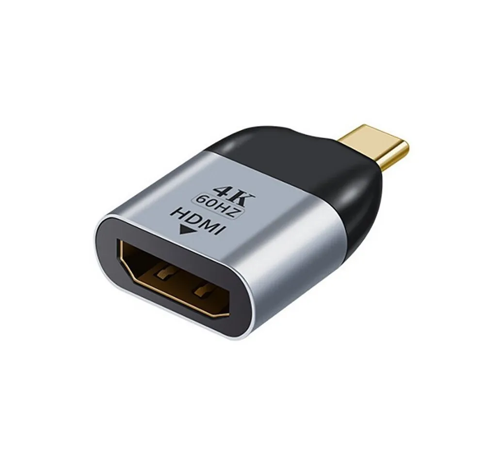 Bolwins I46 USB-C auf HDMI Adapter Kabel 3D 4K – TV PC Laptop Handy Audio- & Video-Adapter USB-C (Typ-C) zu HDMI 2.0, 0 cm, USB-C auf HDMI 2.0 Adapter Audio- und Videoübertragung