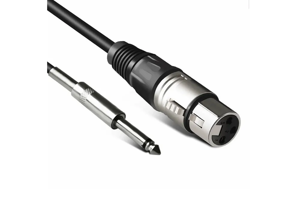 Bolwins L35C 5m Mikrofonkabel XLR auf 6,3mm Klinke HiFi Audio Kabel Mikrofon Audio-Kabel, 6,35 mm Stereo TRS Klinkenstecker, XLR Buchse (3-polig, Female) (500 cm), Studioqualität, OFC-Kupfer (sauerstofffrei), Metallverriegelung