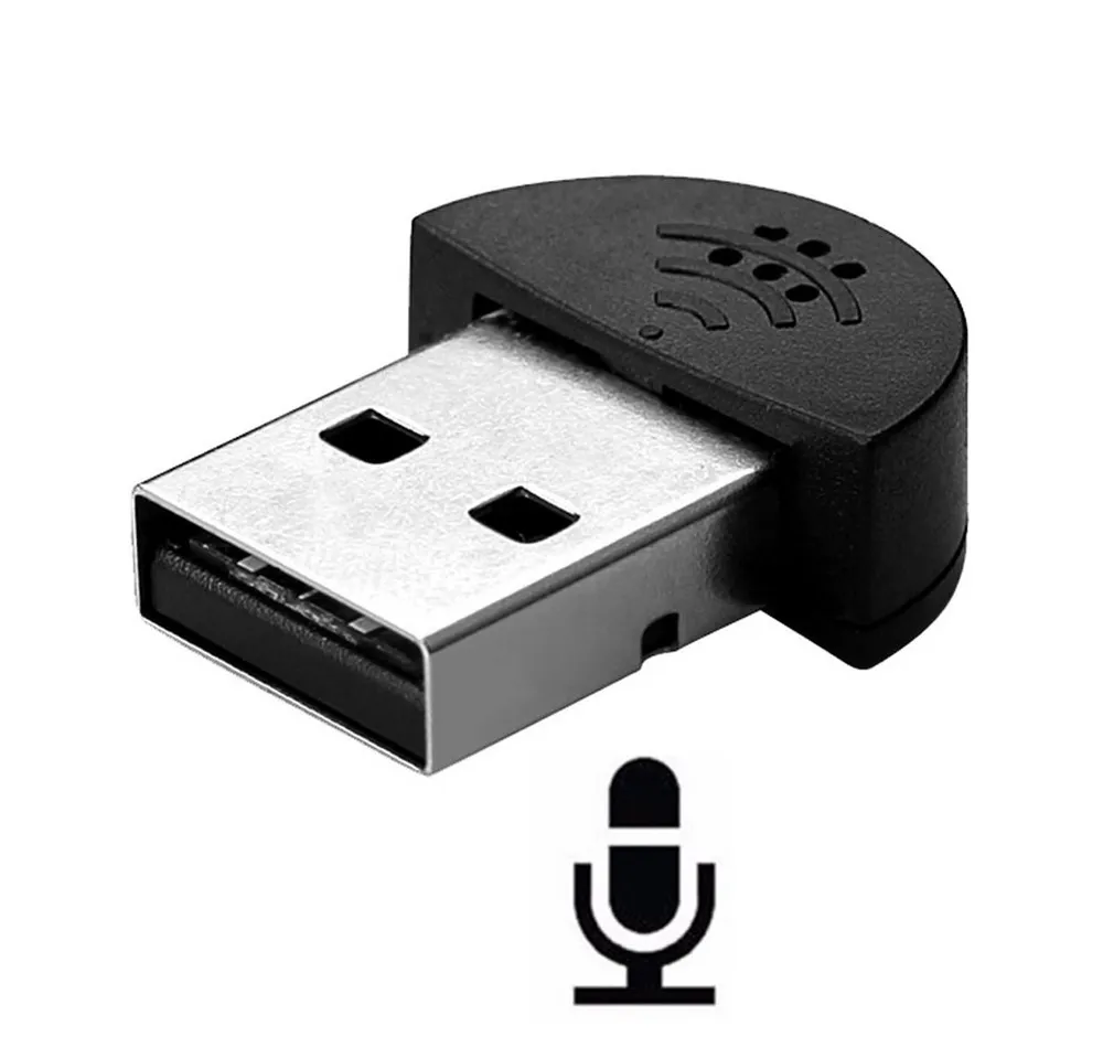 Bolwins Mikrofon Q71 USB Mikrofon für Windows PC Mac Linux Voice Recording Chat Skype (Packung, 1-tlg), Rauschunterdrückung, kompakte Bauform, Plug & Play