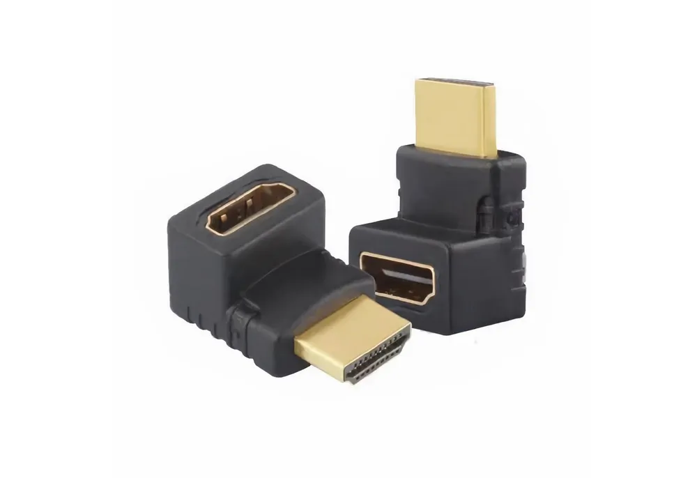 Bolwins P10 HDMI Adapter Stecker zu Buchse Adapter 90° HDMI Extender TV Beamer HDMI-Adapter HDMI 19-Pin Stecker zu HDMI 19-Pin Buchse, 90° nach oben abgewinkelt, platzsparendes Design