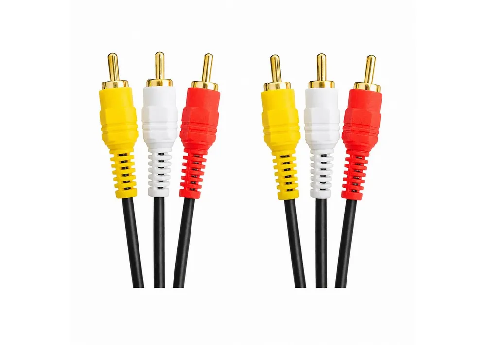 Bolwins P38 150cm Cinch Audio Video AV Kabel Composite Video TV Camcorder DVD Audio- & Video-Kabel, 3RCA Stecker, 3RCA Stecker (150 cm), Plug & Play, für Camcorder, DVD-Player & Fernseher