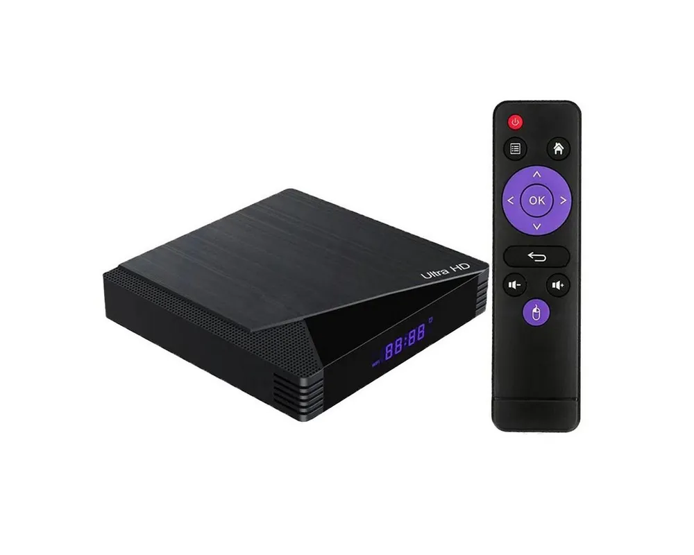 Bolwins P80C Smart TV Box 2,4G & 5,8G WiFi Ethernet LAN 6K H.265 Video Audio Audio- & Video-Adapter HDMI zu USB Typ A HDMI LAN (RJ45) Micro-SD, 0 cm, 6K Ultra HD Wiedergabe 8GB RAM / 128GB ROM