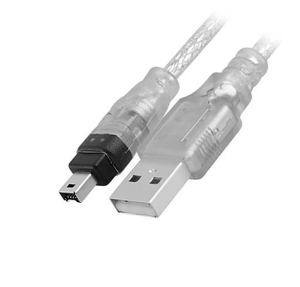 Bolwins P95 1,5m USB 2.0 zu IEEE 1394 4Pol Stecker Firewire Sync Kabel Adapter USB-Kabel, USB 2.0 Typ-A Stecker, IEEE 1394 FireWire Stecker, 4-polig (150 cm), USB-2.0-auf-IEEE-1394-FireWire-Sync-Kabel