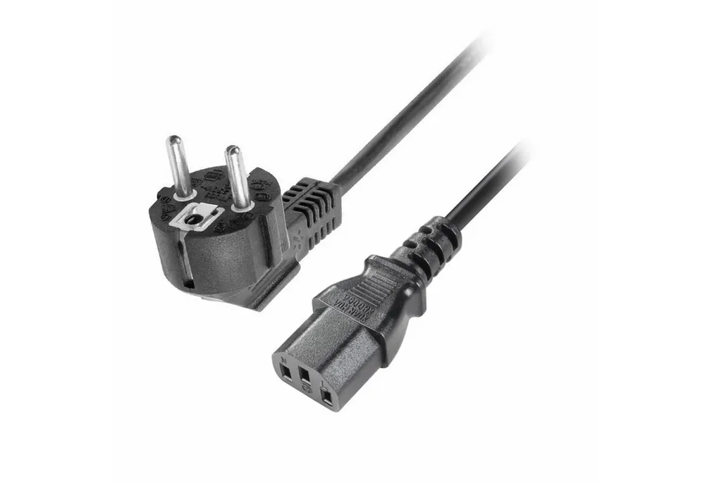 Bolwins Q43C Kaltgerätekabel 1,2m Universale Stromkabel (CEE 7/7 auf C13 PC TV Stromkabel, Schutzkontakt-Stecker (CEE 7/7), IEC 60320-C13 Buchse (120 cm), 250V/10A, universell, hohe Sicherheit