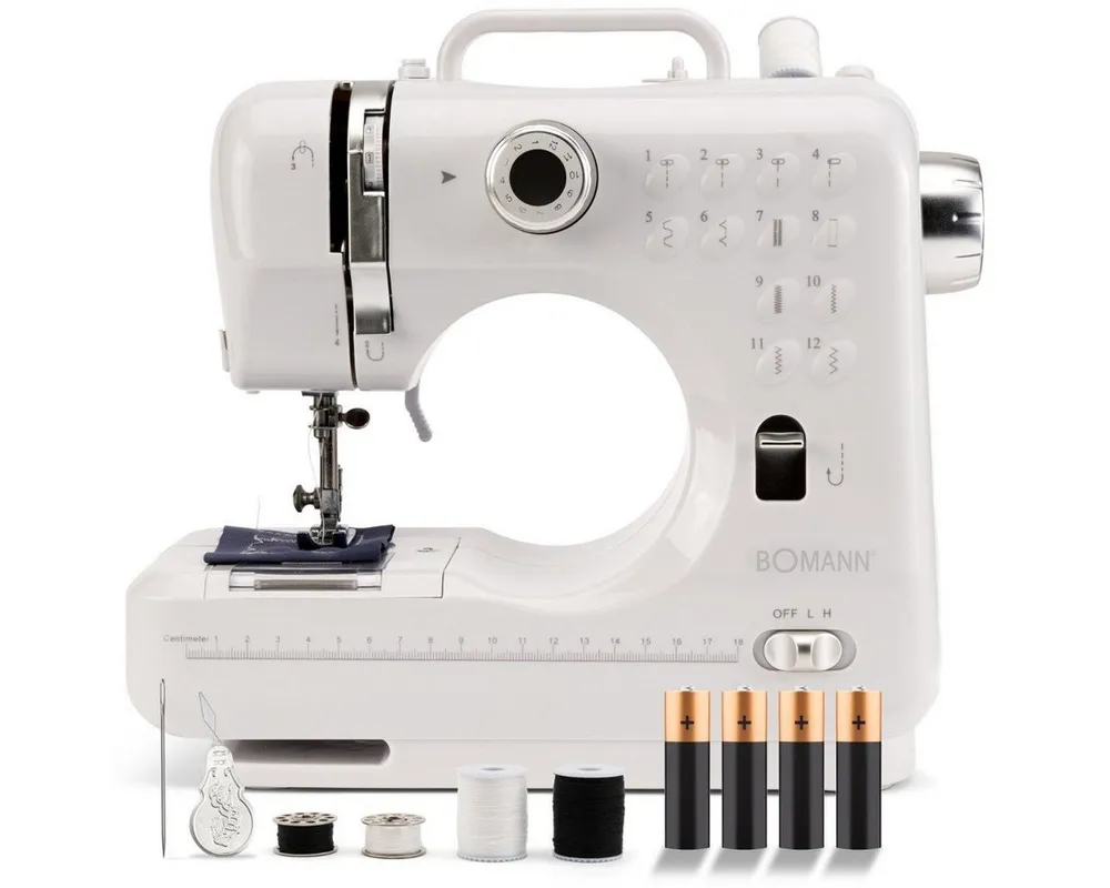 BOMANN Freiarm-Nähmaschine NM 6063 CB, Nähmaschine für Anfänger mit 12 Stichmustern
