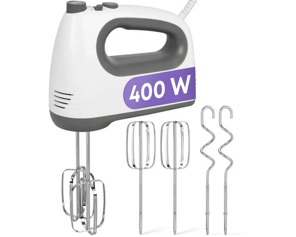 BOMANN Handmixer HM 6054 CB, mit kraftvollen 400 Watt-Motor, 5 Stufen