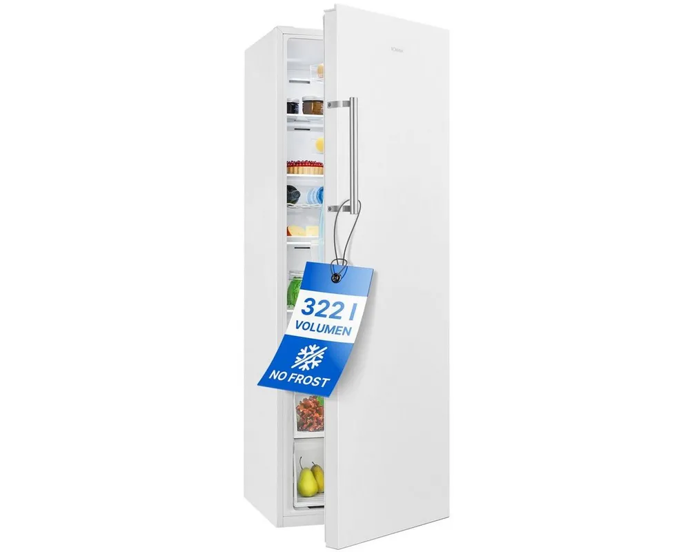 BOMANN Vollraumkühlschrank VS 7345, 172 cm hoch, 59.5 cm breit, MultiAirflow-System, Total No Frost, LED Display, 322 Liter