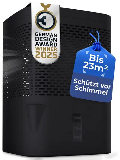BonAura Luftentfeuchter ohne Strom, für 55 m³ Räume, 680g Granulat, Schutz gegen Schimmel und muffige Gerüche
