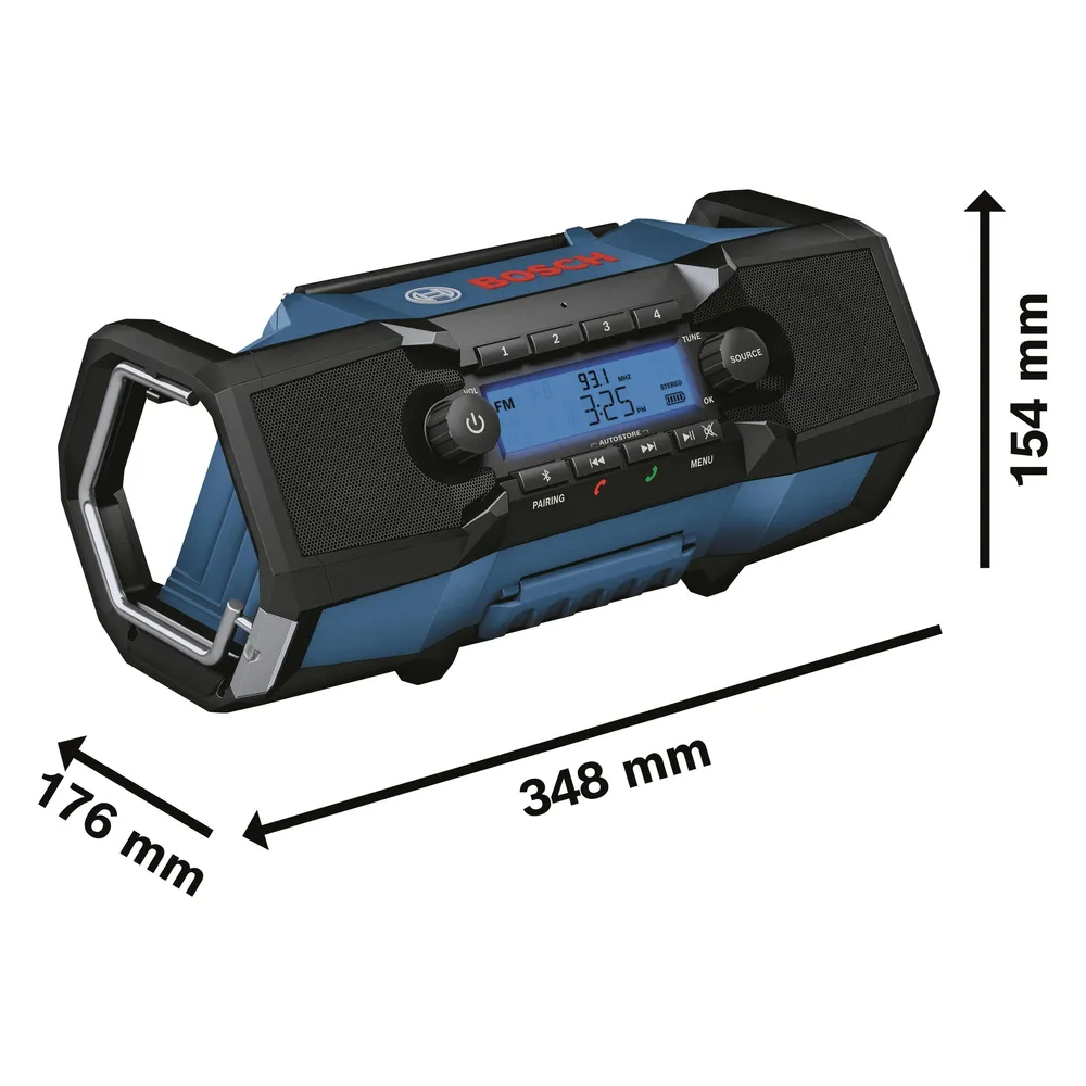 Radio Bosch GPB 18V-2 C Professional Tragbar FM Bluetooth IP54