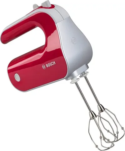 BOSCH Handmixer Styline MFQ40304, Edelst. Rührbesen/Knethaken, 5 Stufen, himbeerrot, 500 W, Turbostufe, leichtes Gehäuse, Made in Europe