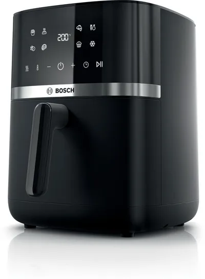 BOSCH Heißluftfritteuse Air Fryer Serie 4, MAF462B0, 6,1l, 2 Heizelemente, 7 Programme, schwarz, 2050 W, Auftaufunktion, Korb/Gitter spülm.geeignet